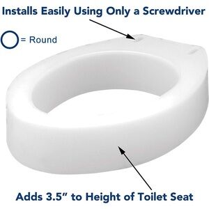 White Toilet Seat Riser